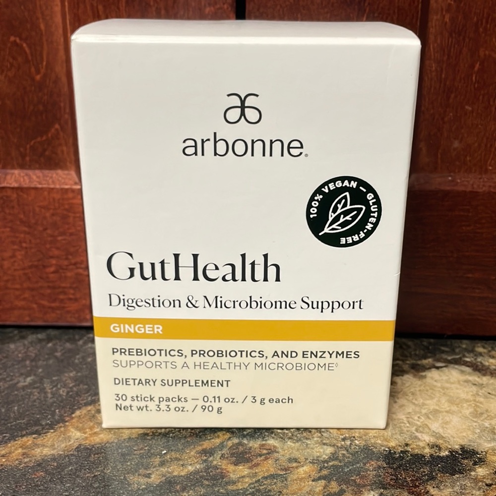 Arbonne Gut Health Digestion & Microbiome Support Ginger 30 Sticks